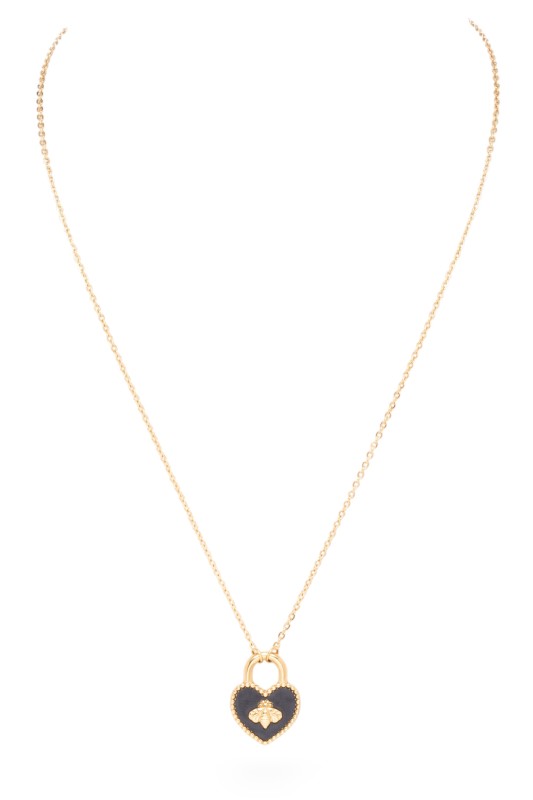 Locket Queen Bee Pendant Necklace